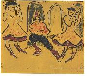 Ernst Ludwig Kirchner Hungarian dance oil painting